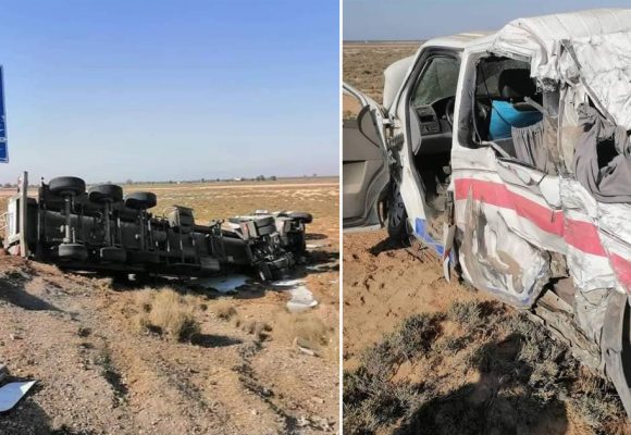 Sousse : Deux morts et 8 blessés dans un accident de la route à Hergla