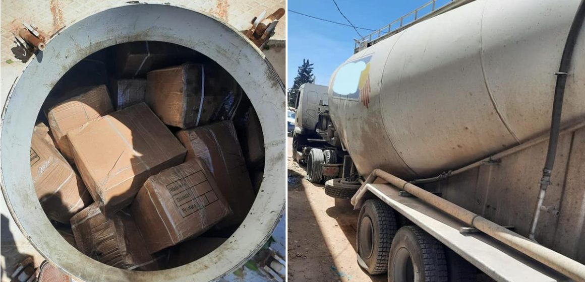 Douane tunisienne : Des marchandises de contrebande saisies dans un camion-citerne à Kasserine