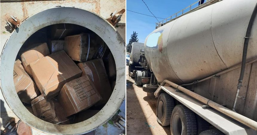 Douane tunisienne : Des marchandises de contrebande saisies dans un camion-citerne à Kasserine