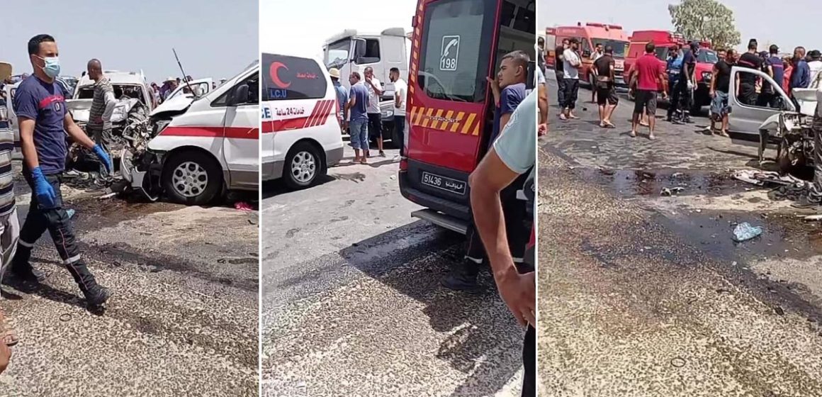 Tunisie : Un mort et 7 blessés dans un accident de la route à Gabès