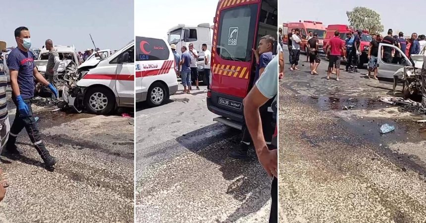 Tunisie : Un mort et 7 blessés dans un accident de la route à Gabès