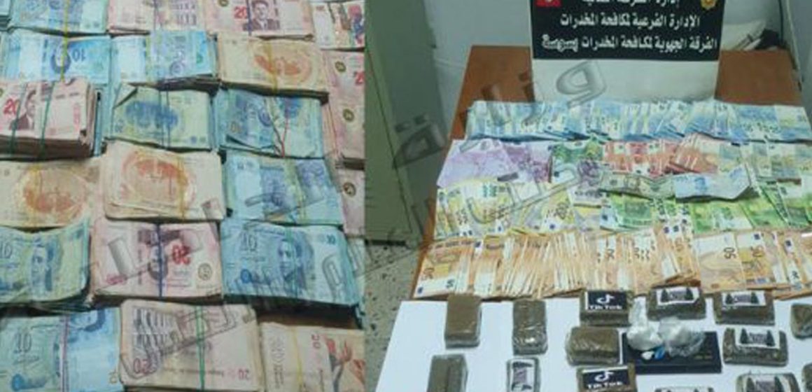 Monastir : Un dealer de cocaïne et de cannabis arrêté en possession de devises et de plus de 78.000 DT