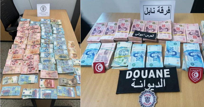 Tunisie : La garde douanière saisit de l’argent en dinars et en devises de source inconnue