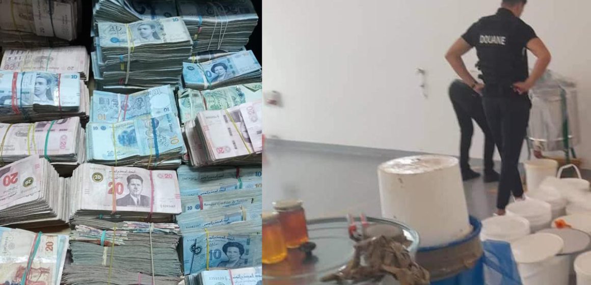 Tunisie : Saisie de marchandises de contrebande et de l’argent de source inconnue, d’une valeur 960.000 DT
