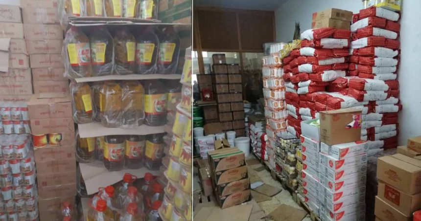 Spéculation : Saisie de produits alimentaires d’une valeur de près d’un million de dinars à El-Mourouj (Photos)