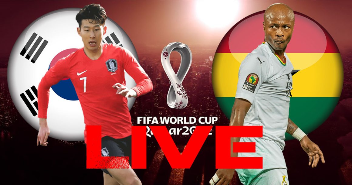Corée du Sud vs Ghana en live streaming : Coupe du Monde 2022