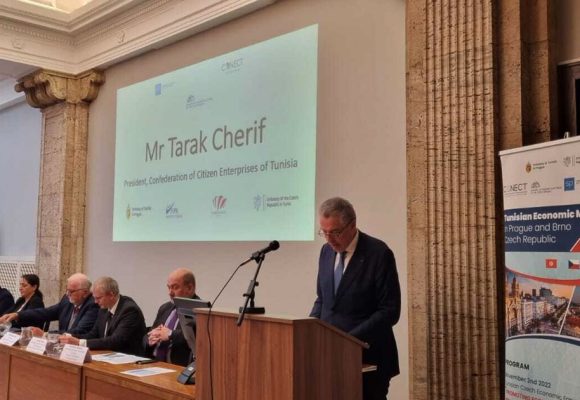 Tarak Cherif plaide à Prague pour l’amélioration du climat des affaires en Tunisie