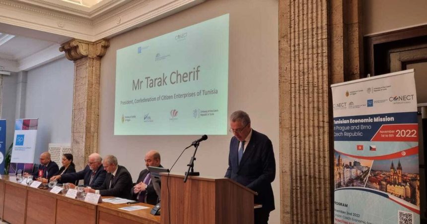 Tarak Cherif plaide à Prague pour l’amélioration du climat des affaires en Tunisie