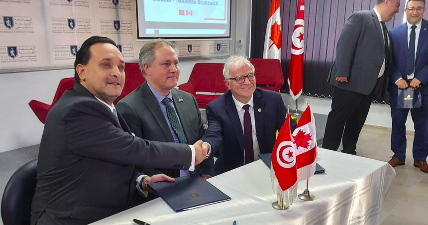 Partenariat entre l’Université Européenne et celle de Moncton en présence du représentant du 1er Ministre Canadien et du ministre de la Francophonie