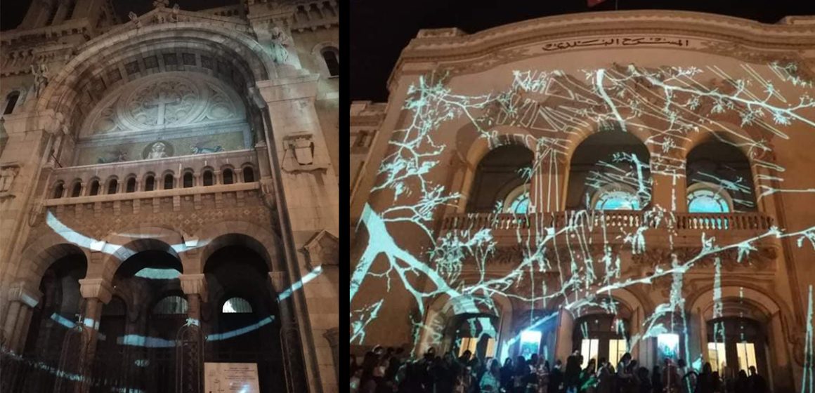 Le vidéo mapping illumine les monuments du centre-ville de Tunis