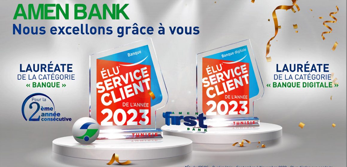 Amen Bank et Amen First distingués par le label «Elu Service Client De l’Année 2023»