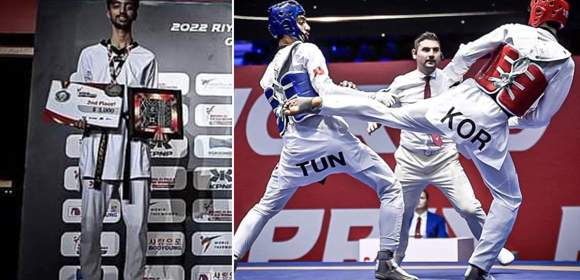 Le taekwondoïste tunisien Khalil Jendoubi remporte l’argent au Grand Prix de Riyad