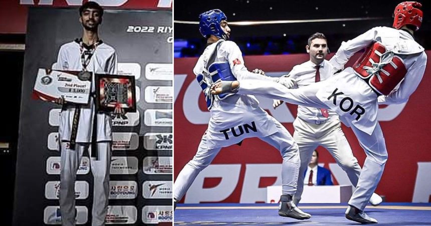 Le taekwondoïste tunisien Khalil Jendoubi remporte l’argent au Grand Prix de Riyad