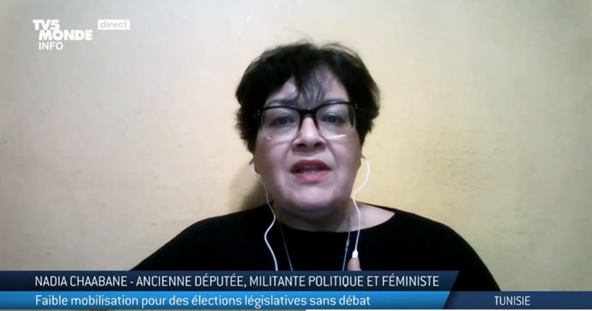 Faible mobilisation pour les législatives en Tunisie : Pour Nadia Chaabane le peuple ne croit plus en Kaïs Saïed