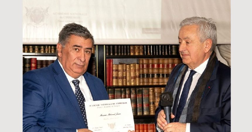 Pr Mohamed Jouini honoré par l’Académie nationale française de Chirurgie