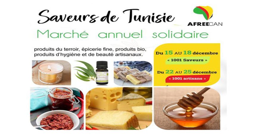 Saveurs de Tunisie : Un marché solidaire organisé par Afreecan