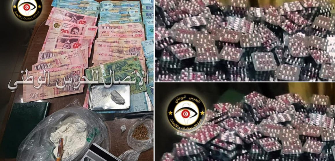 Des quantités de cocaïne, de cannabis et 37200 pilules de stupéfiant saisies à Ben Guerdane et à Ben Arous