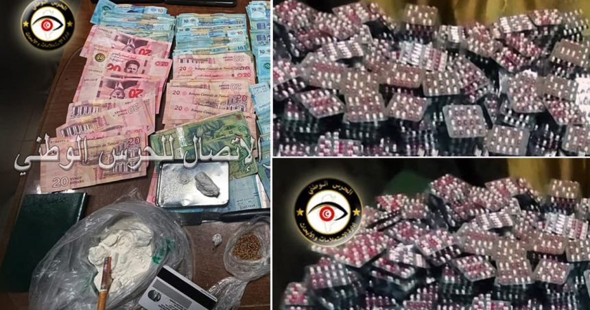Des quantités de cocaïne, de cannabis et 37200 pilules de stupéfiant saisies à Ben Guerdane et à Ben Arous