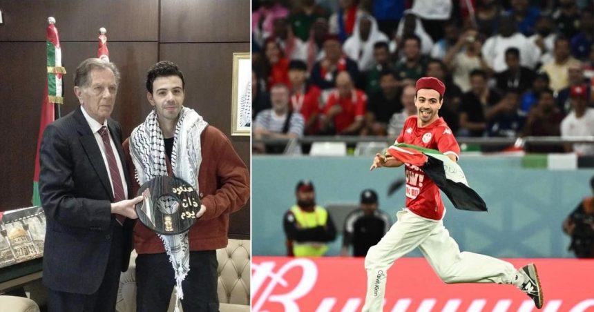 Mondial 2022 : L’ambassadeur de Palestine en Tunisie rend hommage à Amine Bellagha (Photos)