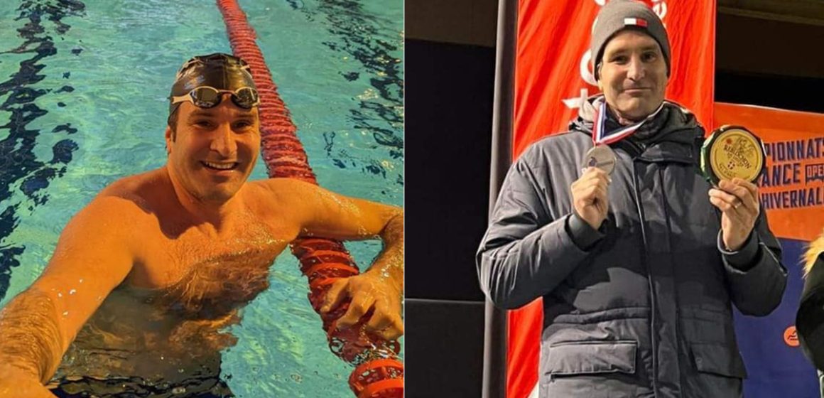 Ice Swimming : Karim Jenhani remporte les championnats du monde de nage en eau glacée à Samoëns
