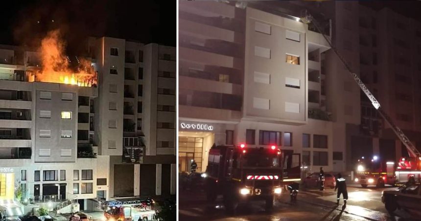 Incendie à Ennasr : Trois blessés transportés à l’hôpital