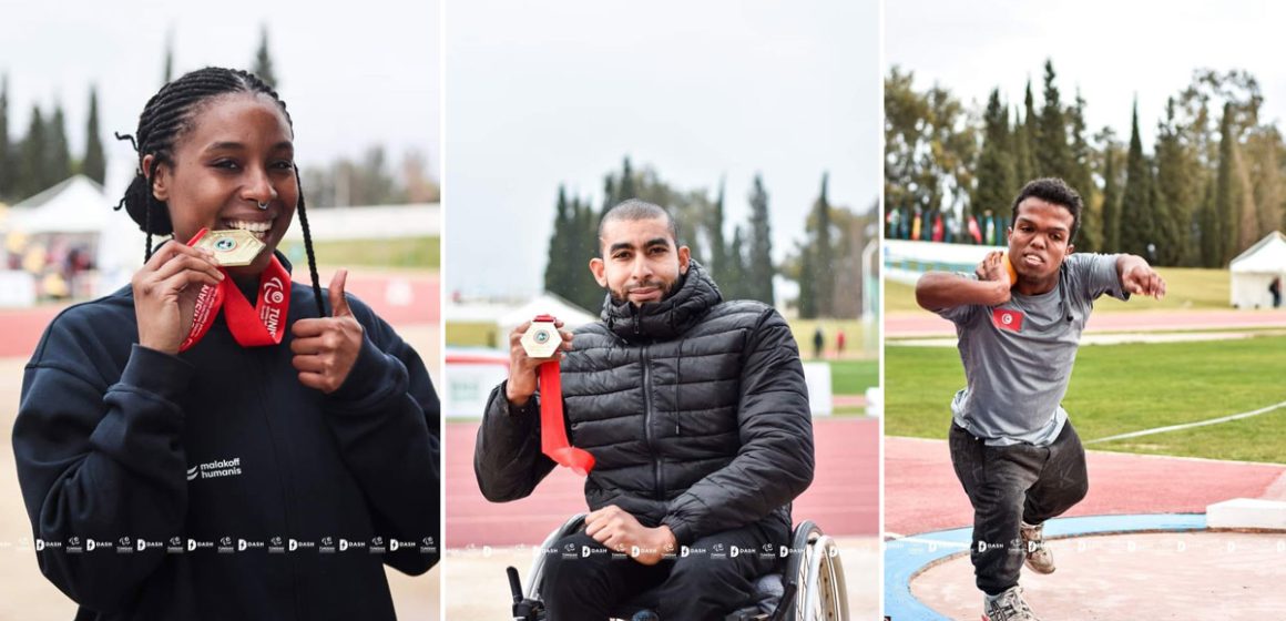 La Tunisie décroche 34 médailles dont 16 en or au Grand Prix de Tunis de para-athlétisme (Photos)