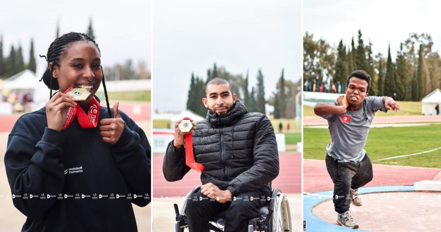La Tunisie décroche 34 médailles dont 16 en or au Grand Prix de Tunis de para-athlétisme (Photos)