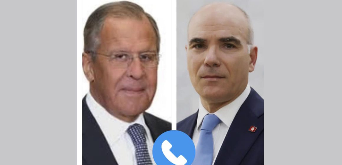 MAE : Entretien téléphonique entre Nabil Ammar et son homologue russe Serguei Lavrov