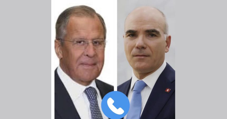 MAE : Entretien téléphonique entre Nabil Ammar et son homologue russe Serguei Lavrov