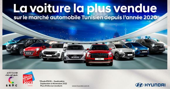 Hyundai, la voiture la plus vendue et la plus appréciée des clients tunisiens depuis 2020