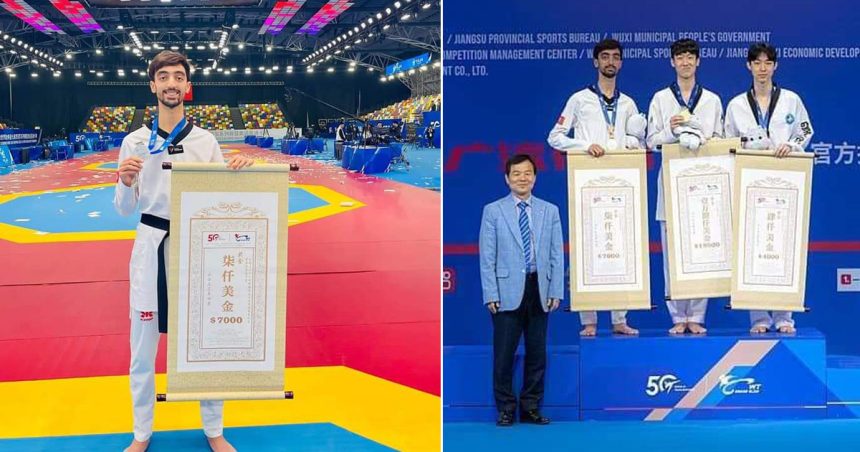 Wuxi World Taekwondo Grand Slam : Khalil Jendoubi décroche la médaillé d’argent