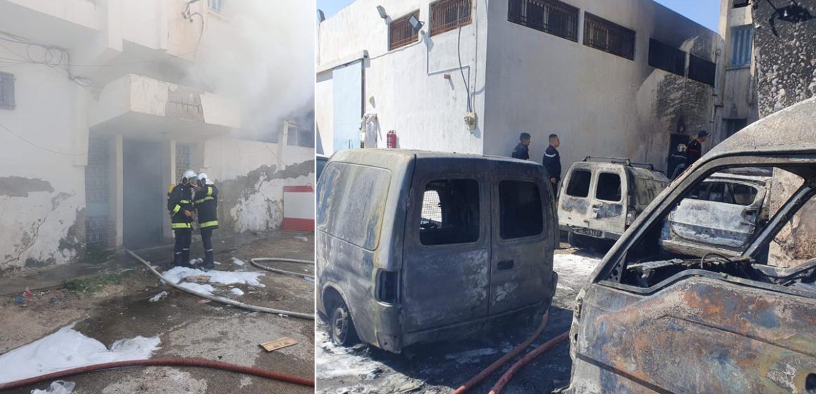 Protection civile : Incendie maîtrisé à l’entrepôt douanier de Gabès (Photos)