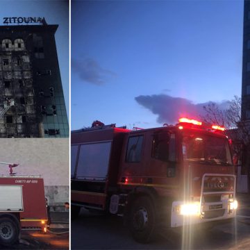 L’incendie au siège de la Banque Zitouna maîtrisé (Photos)