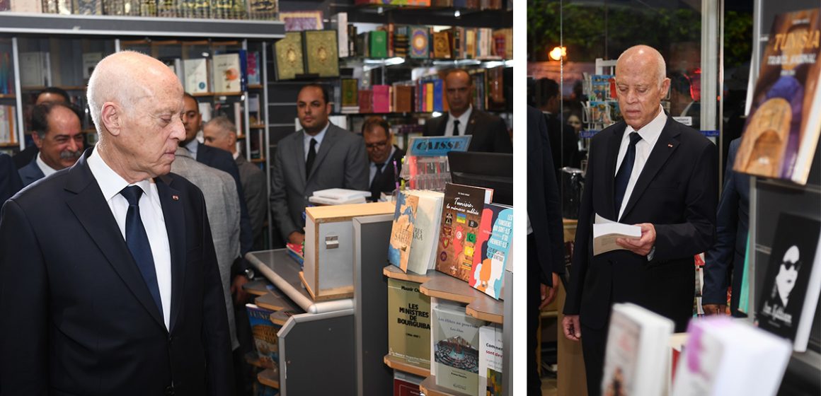 Kaïs Saïed en visite à la librairie Al Kitab : « Aucun livre n’est censuré »