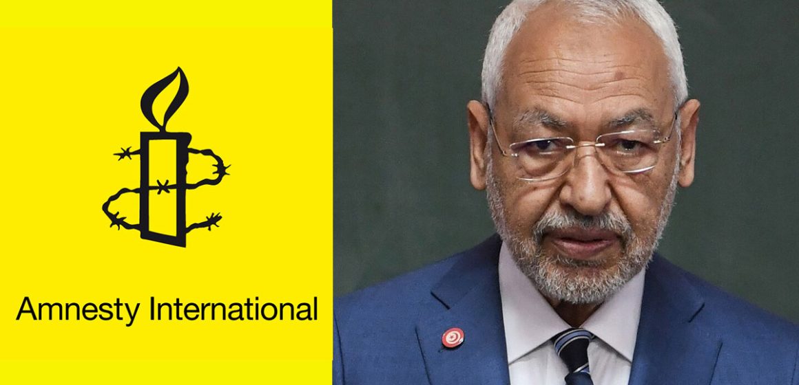 AI : «La condamnation de Ghannouchi s’inscrit dans la répression de l’opposition à Saïed»