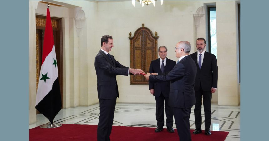 Tunisie-Syrie : Mohamed Mhadhbi remet ses lettres de créance à Bachar Al-Assad