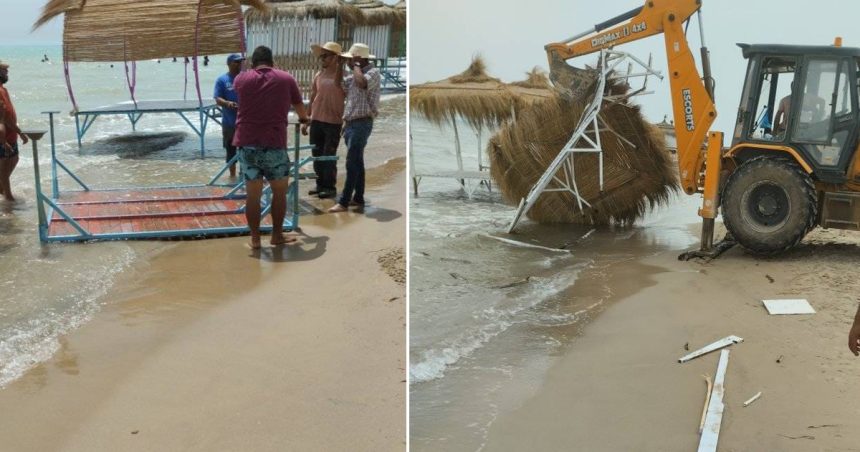 Bizerte : En images, les plages d’Utique libérées des constructions illégales