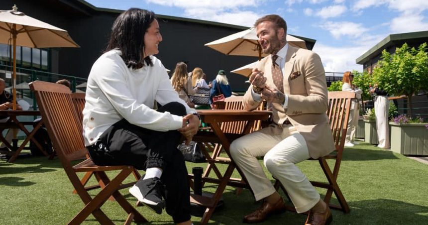 Wimbledon : Ons Jabeur immortalise sa rencontre avec David Beckham