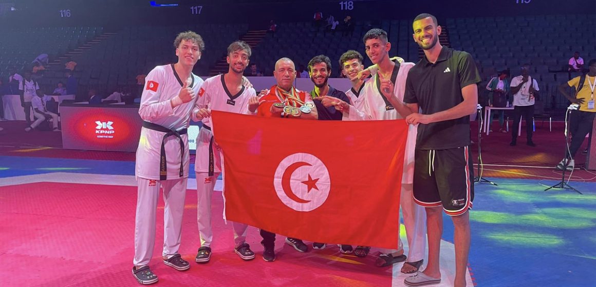 Taekwondo-Open du Sénégal : Cinq médailles dont 3 en Or pour la Tunisie