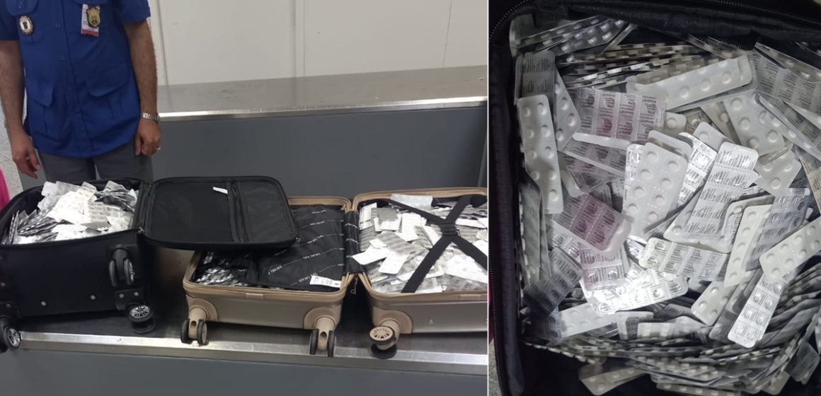 Trois valises remplies de médicaments saisies à l’aéroport de Tunis-Carthage