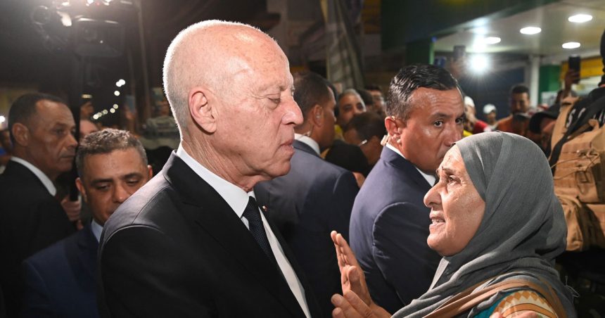 Tunisie : Kaïs Saïed en campagne électorale à l’Ariana