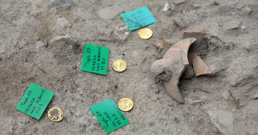 Archéologie : découverte de 5 pièces en or au Tophet de Carthage
