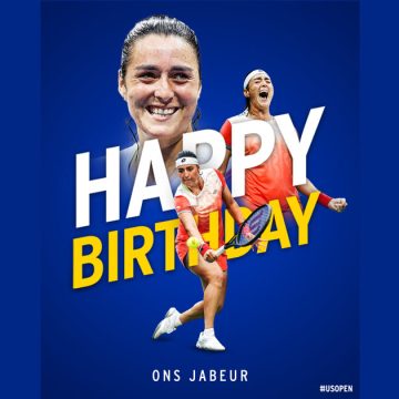 US Open : «Joyeux anniversaire à la ministre du Bonheur Ons Jabeur 🥳 »