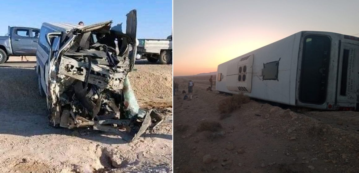 Gafsa : Un chauffeur de louage meurt dans un accident de la route