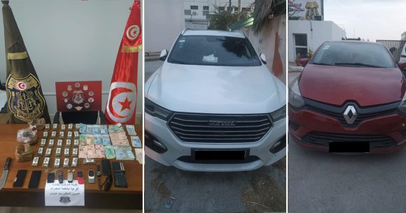 Blanchiment d’argent et trafic de drogue : 4 suspects arrêtés dans le Grand-Tunis