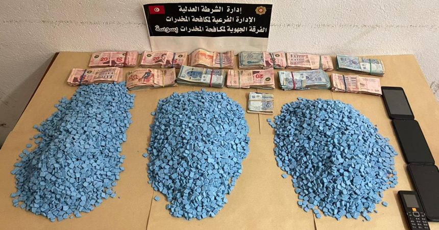 Trafic de drogue : 15.000 comprimés d’ecstasy, deux fusils et des munitions saisis à Sousse