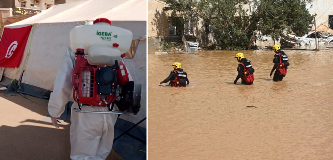 Tempête Daniel : Les secouristes tunisiens poursuivent leurs efforts à Derna (Photos)