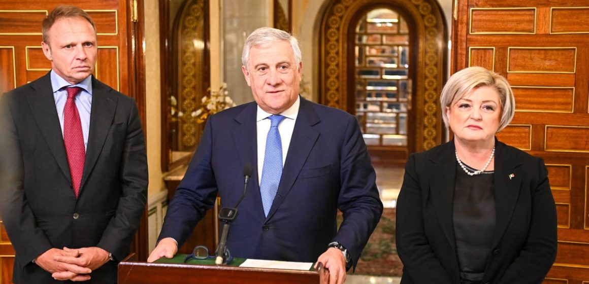 Israël-Palestine : Tajani souligne à Tunis l’adhésion de l’Italie à la solution à deux Etats