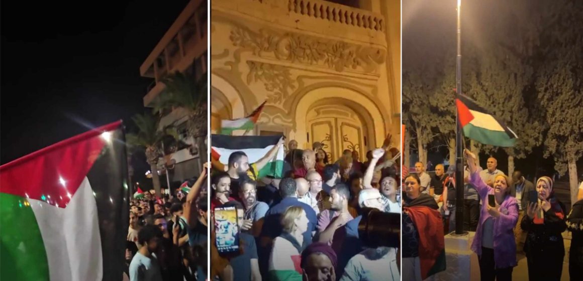 Massacre à Gaza : Rassemblements en solidarité avec la Palestine dans plusieurs régions en Tunisie