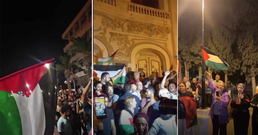 Massacre à Gaza : Rassemblements en solidarité avec la Palestine dans plusieurs régions en Tunisie